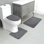 tapis bain gris texture cailloux moderne antidérapant absorbant salle bain