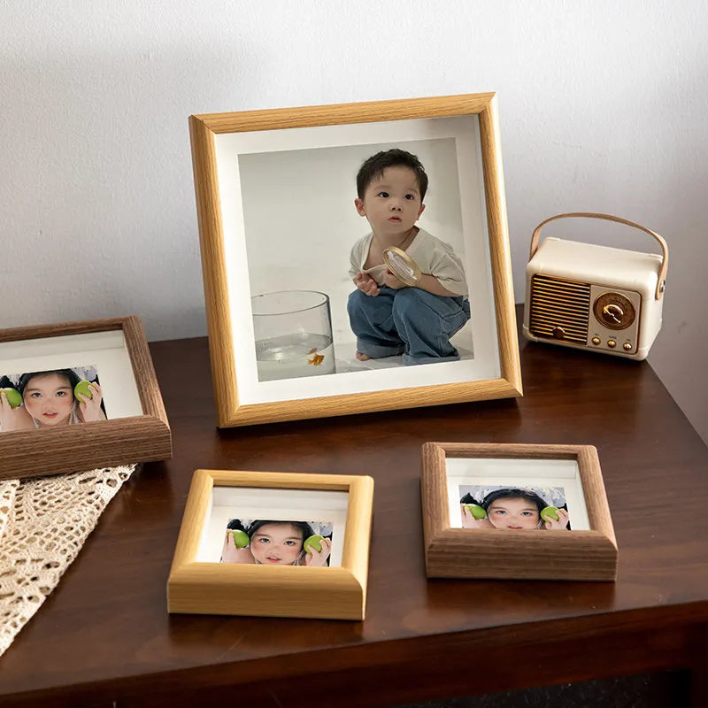 cadres photo bois naturel blanc modernes classiques photos tableaux DIY