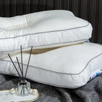 oreiller concave décoration literie coton polyester géométrique moderne blanc sommeil
