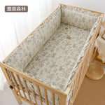 lit bébé drap coton animaux fruits motifs décoratifs blanc gris rose bleu vert
