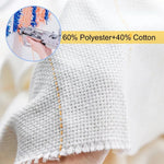 tissu polyester coton imperméable tissage fin points noirs gris blanc moderne tapis broderie tufting