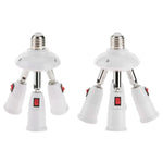 adaptateurs ampoules E27 blancs modernes têtes matériau métallique certifié réglables lumière LED