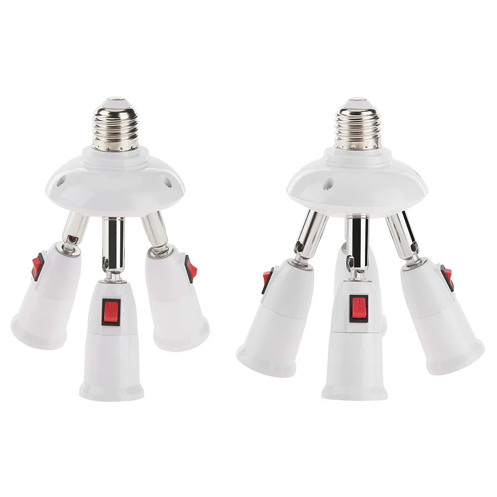 adaptateurs ampoules E27 blancs modernes têtes matériau métallique certifié réglables lumière LED