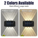 lampes murales solaires led noir blanc jaune chaud ip45 moderne minimalisteextérieur autonomes