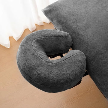coussin voyage velours doux rose bleu gris confortable sans electricité relaxation