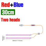 lampe led plante 30 50cm blanc rose bleu moderne clips adaptable usb