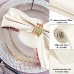 serviettes table pliées 30x30cm 6pièces couleurs unies moderne élégantes polyester coton bleu rose noir