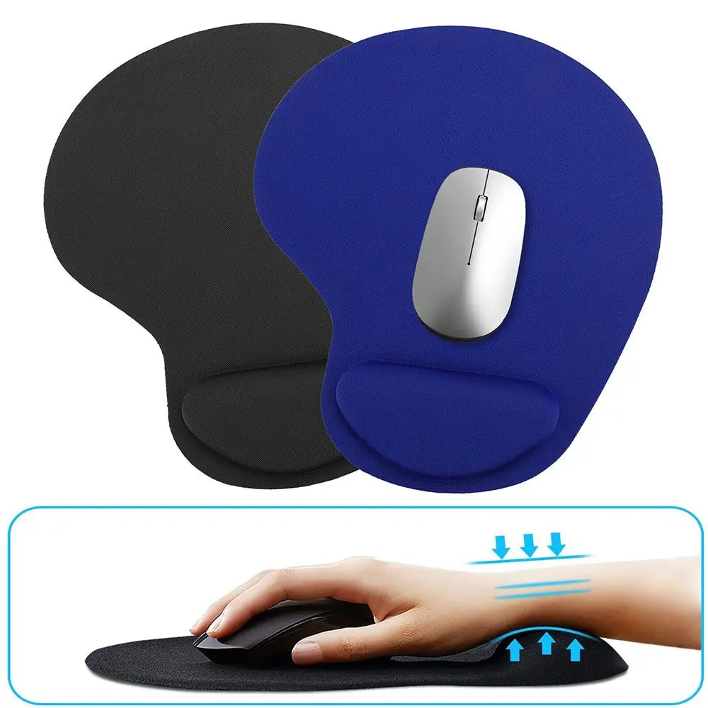 tapis souris ergonomique adhésif noir rouge bleu orange violet moderne confortable
