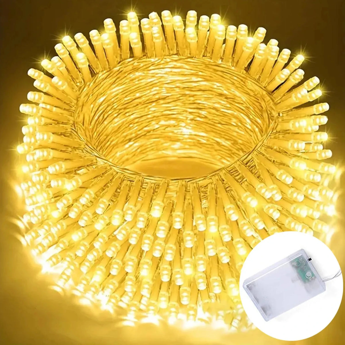 guirlande lumineuse led blanc chaud moderne 10m 80leds autoinstallation festive camping mariage