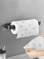 porte serviettes adhésifs modernes noirs opaques salle bains accessoires cuisine papier essuie mains rangement