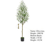 grand arbre artificiel olivier pot vert décoration intérieure salon maison moderne