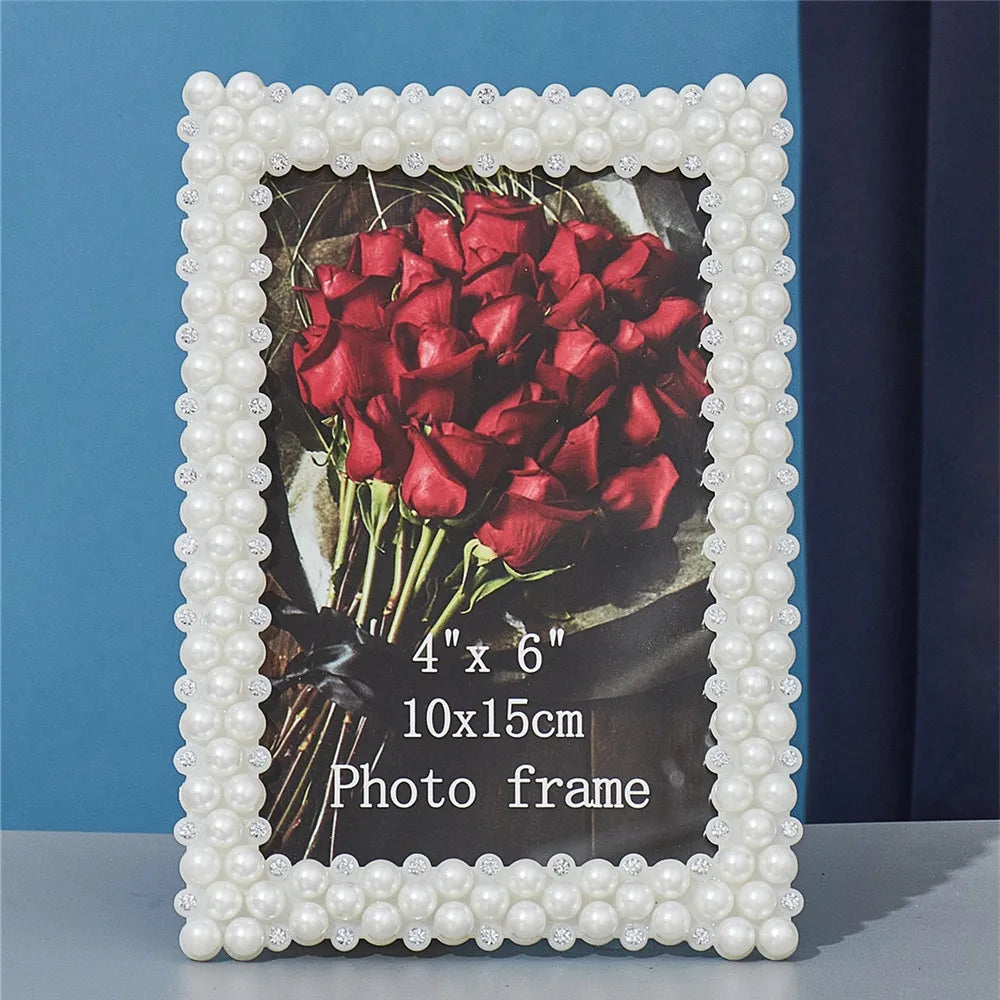 cadre photo blanches clips métalliques classique ornement décoration maison enfant anniversaire japonais cœur