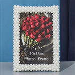 cadre photo blanches clips métalliques classique ornement décoration maison enfant anniversaire japonais cœur