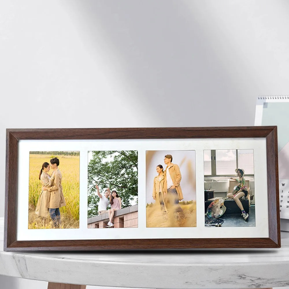 cadre photo multiple bois moderne photos photos photos minimaliste collage familial