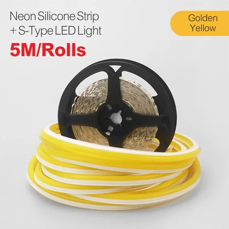 ruban led flexible silicone étanche 12v blanc chaud décoration intérieur salon extérieur