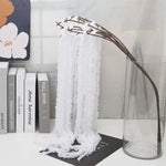 guirlande pampas naturelle blanc violet bleu vert décoration mariage anniversaire intérieur rustic texture pampas