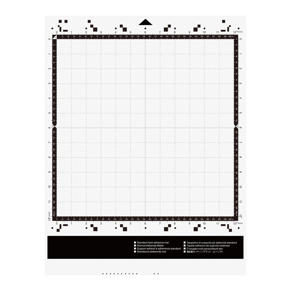 tapis adhésif transparent règle point repère découpe machine précision carton vinyle plastique