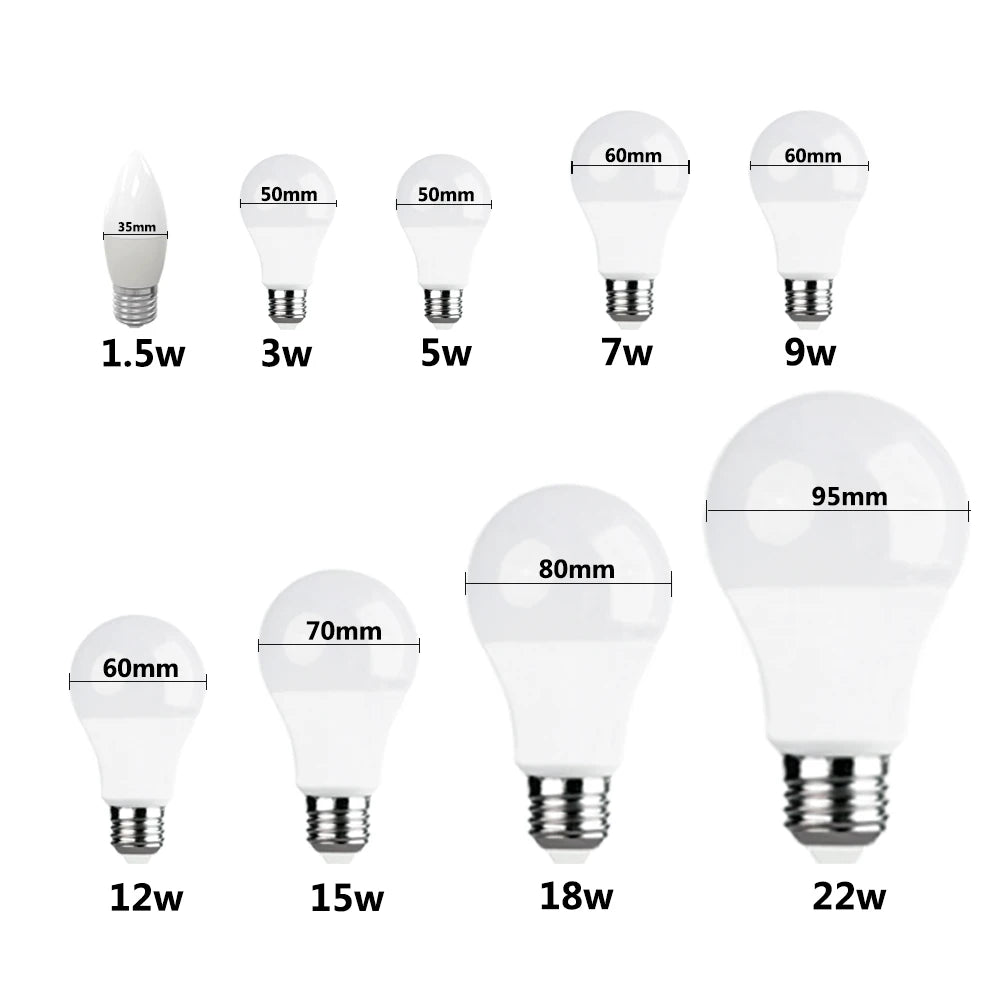 Ampoule LED E27 18W blanc froid chaud 270° lumiere moderne 50000H mat opacité