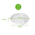 plateau plante transparent moderne 10 12 pouces adhésif concentrique rayures