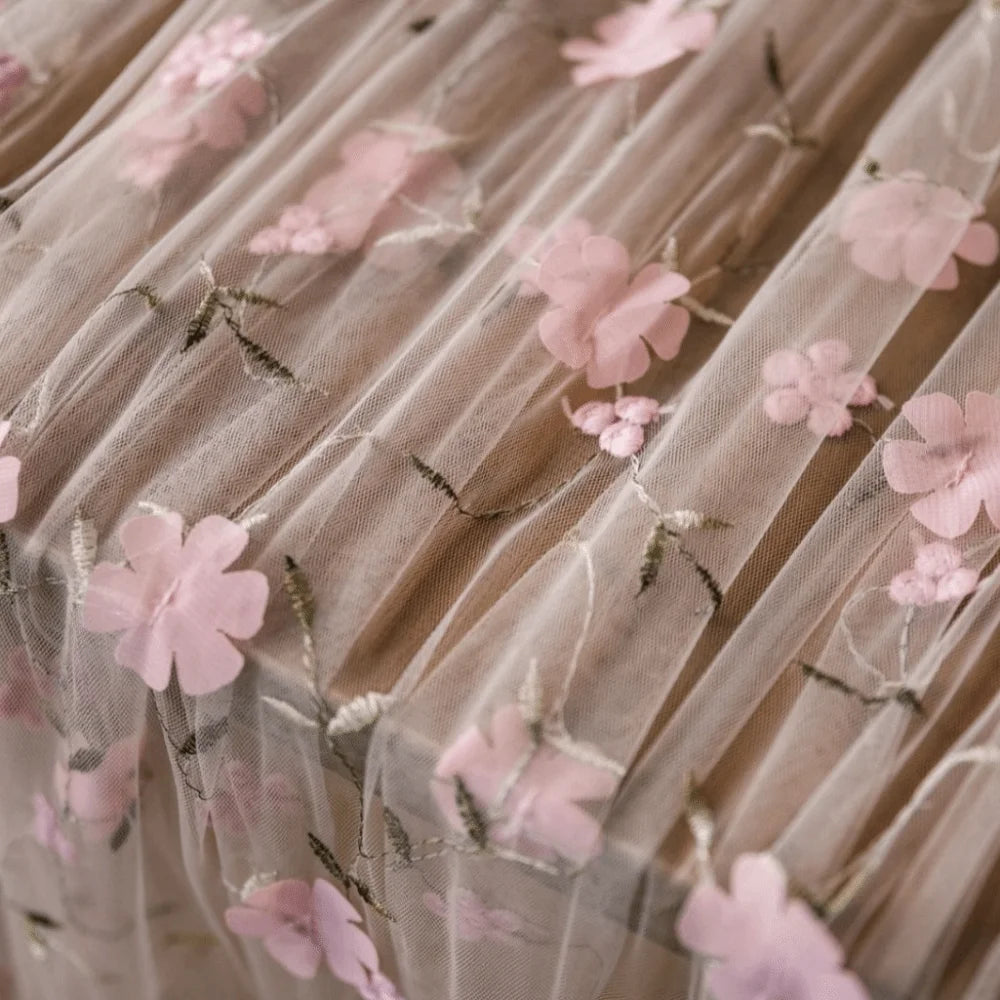 serviette table transparente fleurs dorées violet rose clair romantique mariage décoration anniversaire saint valentin