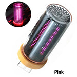 veilleuse led rechargeable violet perforée moderne tactile rgb urgence chambre nuit usb
