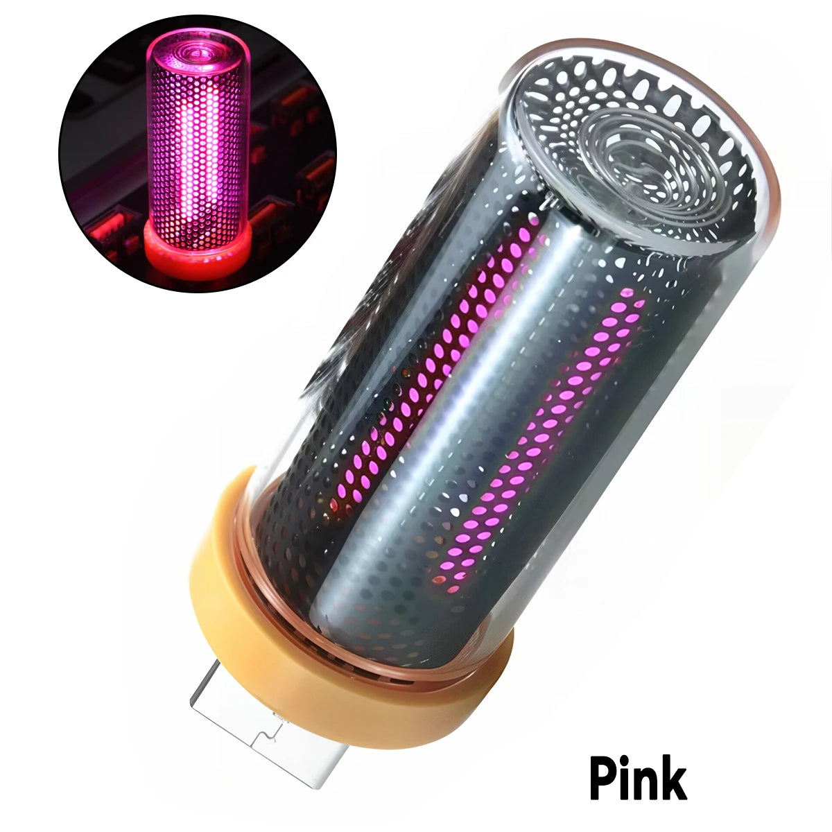 veilleuse led rechargeable violet perforée moderne tactile rgb urgence chambre nuit usb