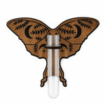 support mural boho chic plante papillon floral clips marron vert transparent