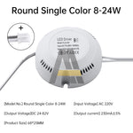 driver led blanc moderne adhésif câbles blancs 24v 36v 8w 24w