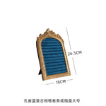 présentoir bijoux velours baroque multi couches rangement anneaux doré rouge bleu noir chambre maisonDecoration