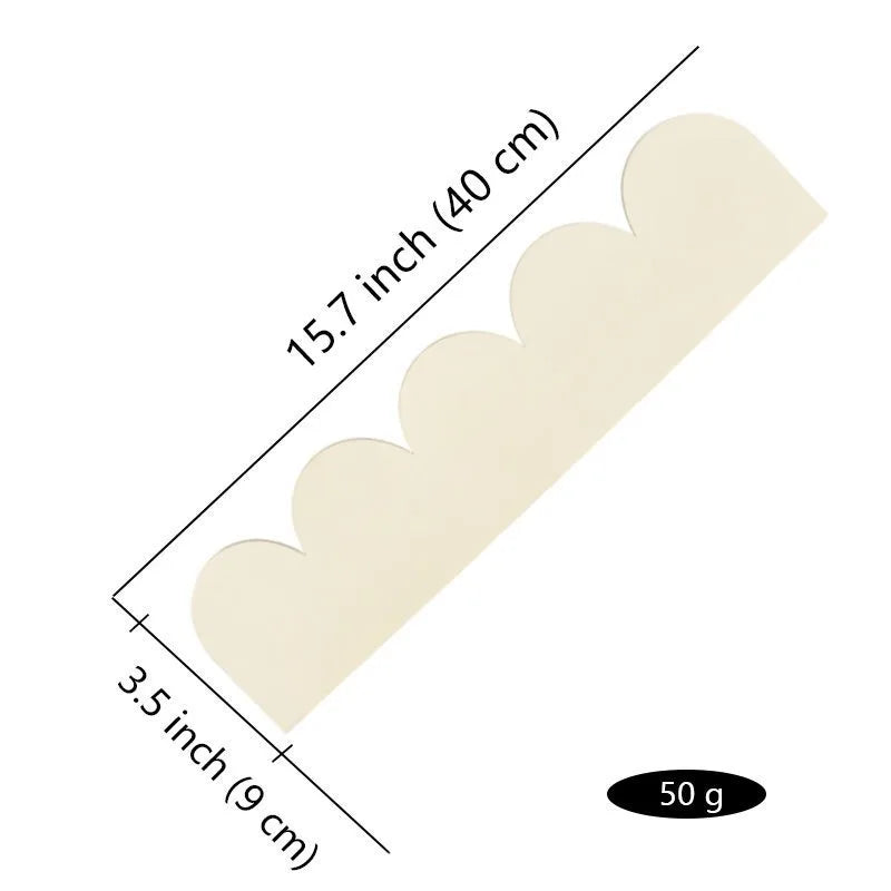 plaques décoratives bois ondulées naturel classique rustique bord fenêtre mur 12pcs 24pcs différentes tailles