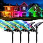 projecteur solaire imperméable decoration extérieure noel halloween led noir moderne fixe autonomes