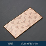 tapis table serviettes motifs floraux abstraits couleurs variées traditionnel salon thé