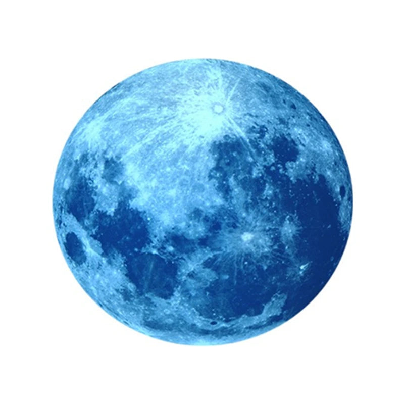 stickers muraux étoiles lune enfants décorations modernes bleu vert rose chambre salon pvc adhésifs