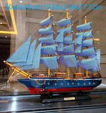 décoration bateau voile bois naturel blanc bleu marine classique cadeau entreprise maison