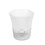 pot fleur auto arrosant double couche plastique moderne plante intérieur blanc
