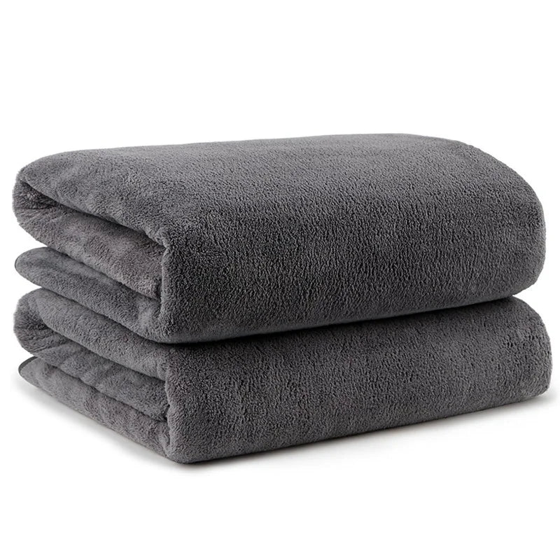 serviette bain microfibre absorption rapide séchage rapide serviette rectangulaire gris foncé texture douce moderne