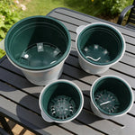 pots fleurs auto arrosants plantes vertes intérieur facile remplissage eau protection racines moderne opaques