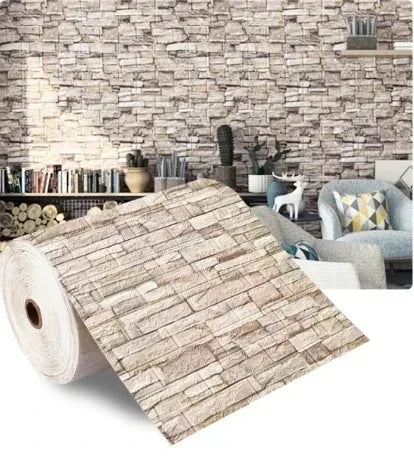 papier peint autocollant brique blanc moderne résistant humidité cuisine chambre aînés