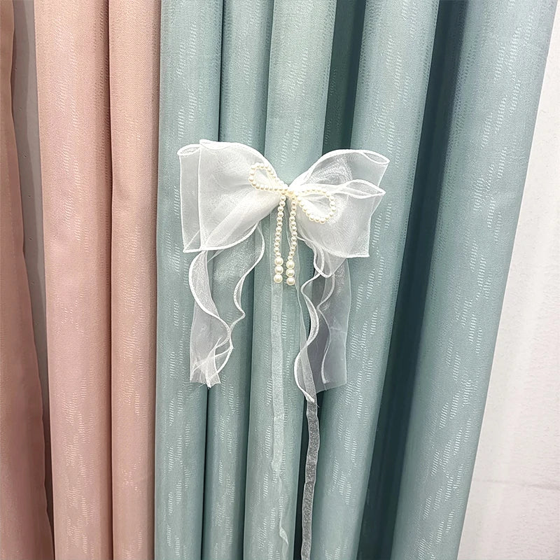 ruban fenêtre blanc organza décoratif adhésif translucide rideau maison salon moderne