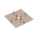 grille support plantes noir marron moderne 19cm 30cm 52cm rond carré
