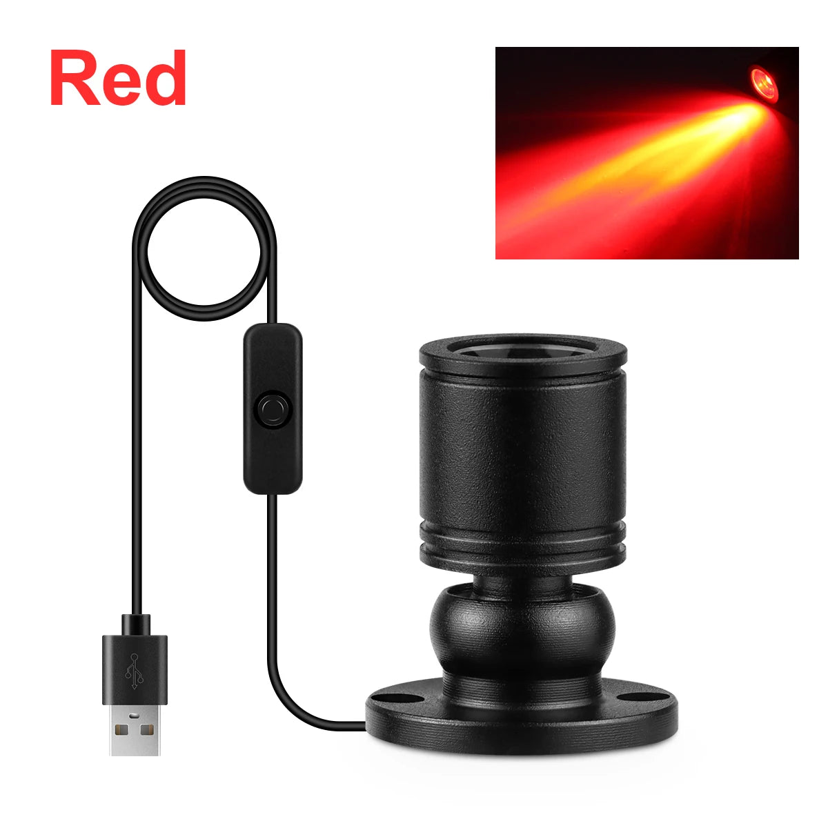 projecteurs led transparents modernes blanc noirs câble usb interrupteur on off chambre entrée