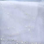 voile mariée blanc bord transparent classique peigne métallique