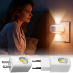 veilleuse nuit led rectangle blanc moderne prise murale ecoenergetique flux lumineux capteur automatie crescudu