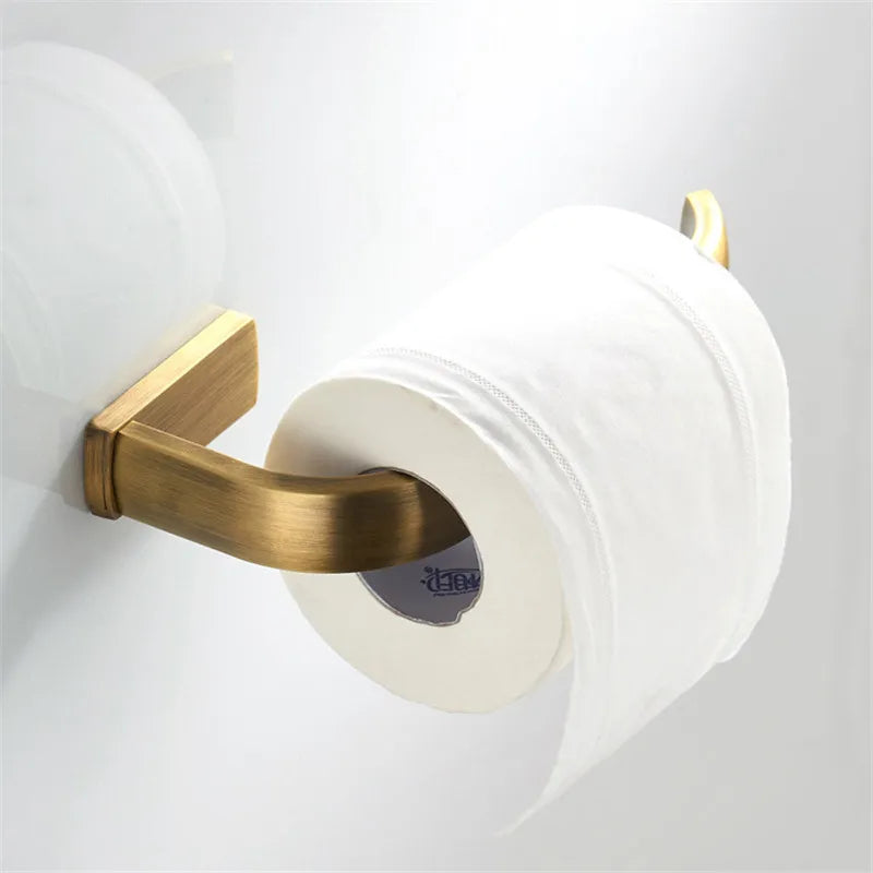 porte serviettes bronze antique porte papier crochet accessoires salle bain ensemble quincaillerie moderne minimaliste