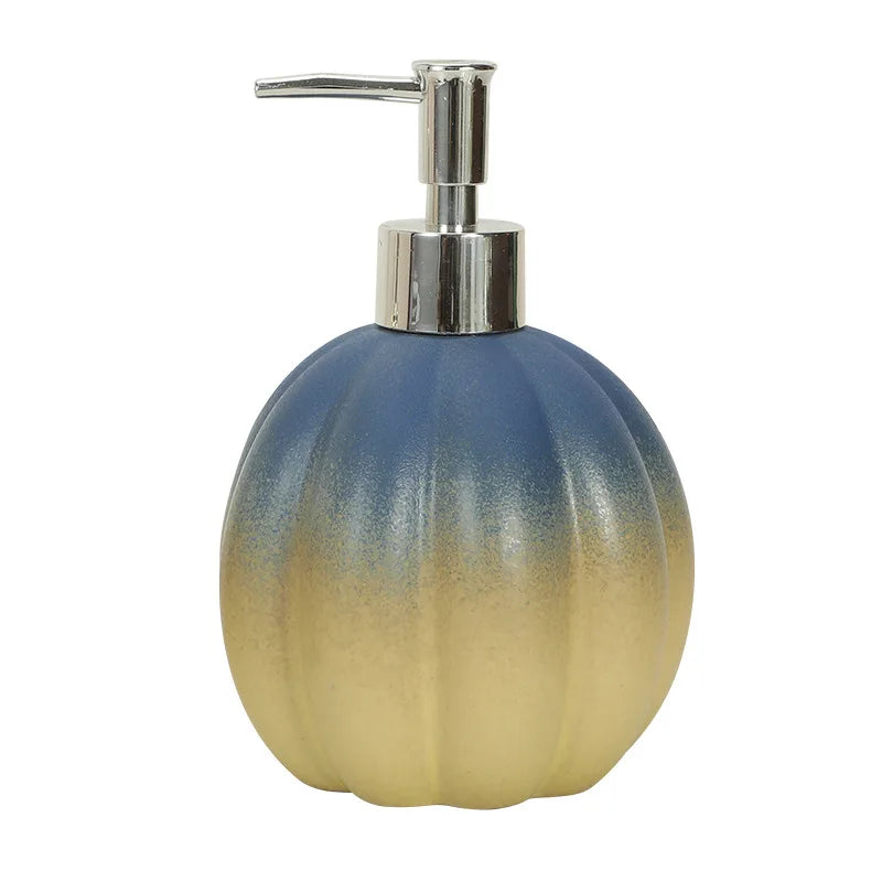 distributeur savon liquide céramique texture marbrée moderne bleu rouge vert jaune