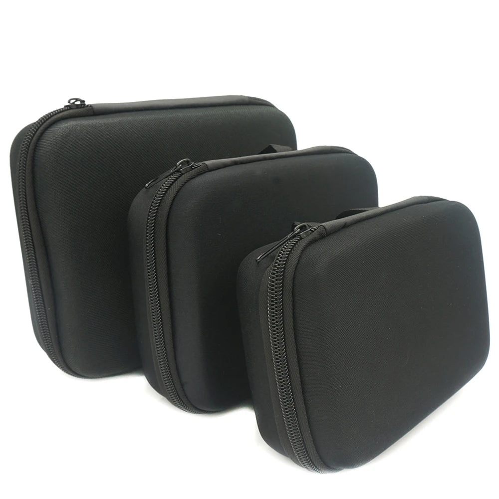 sac main noir texture mat pratique anti odeur zip poignée rangement outils