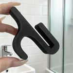 porte serviettes mural cactus noir clips moderne salle bain ABS