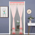 rideau gris beige rose bleu broderie florale transparent moderne ruban porte tissu polyester