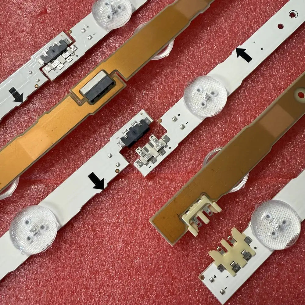 bandes led blanc doré modernes rétro éclairage téléviseur connecteurs