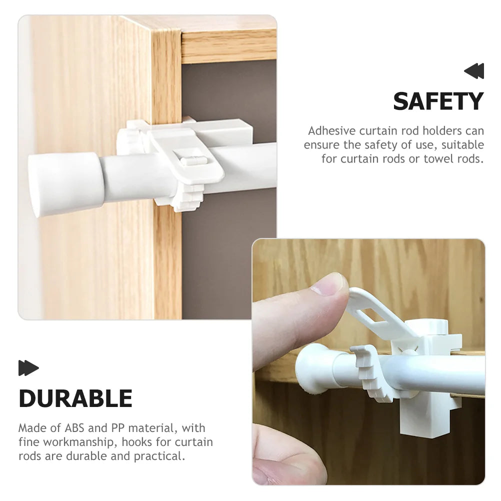 Installation facile du support adhésif pour tringle à rideau